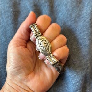 Brighton Silver and Brown Bracelet